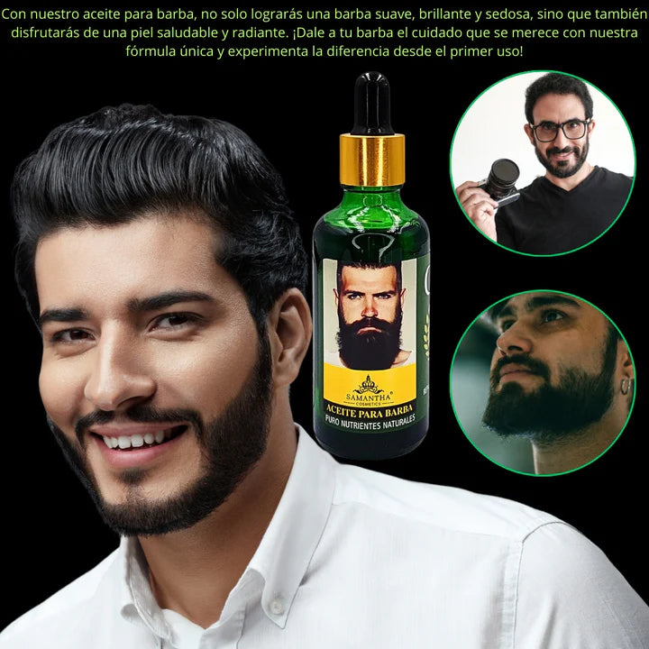 Aceite Premium para Barba™️ - Suavidad Brillo y Crecimiento Natural