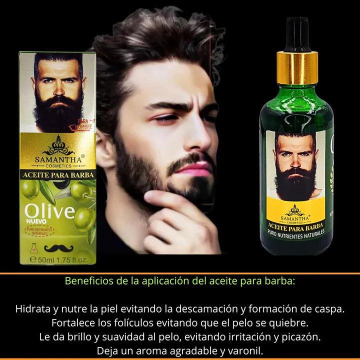 Aceite Premium para Barba™️ - Suavidad Brillo y Crecimiento Natural