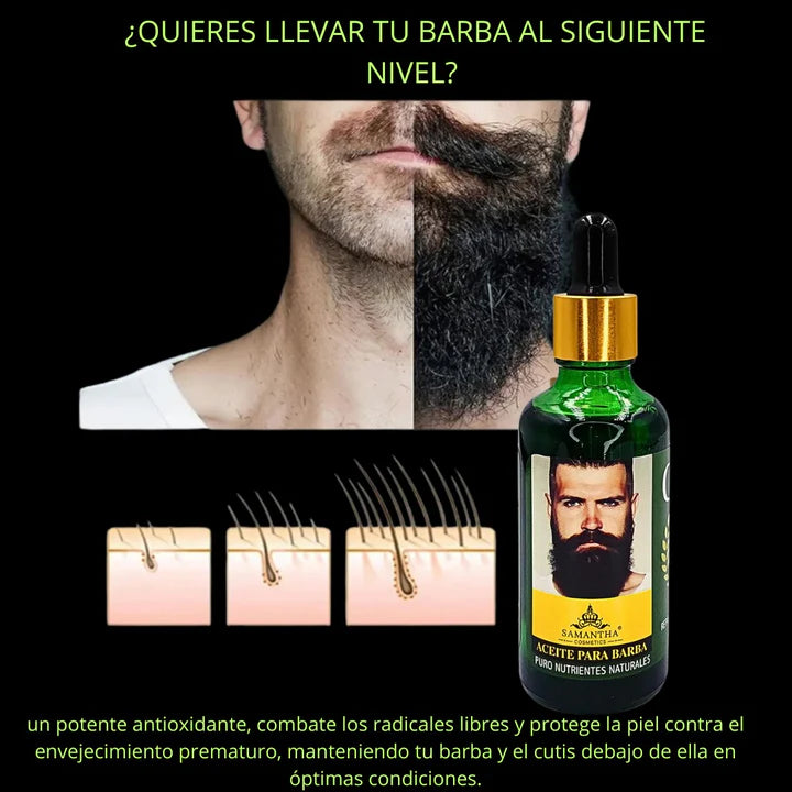 Aceite Premium para Barba™️ - Suavidad Brillo y Crecimiento Natural