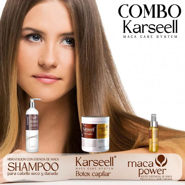 Combo Karsell 3 Productos (Shampoo + Crema Capilar + Aceite de Argan)