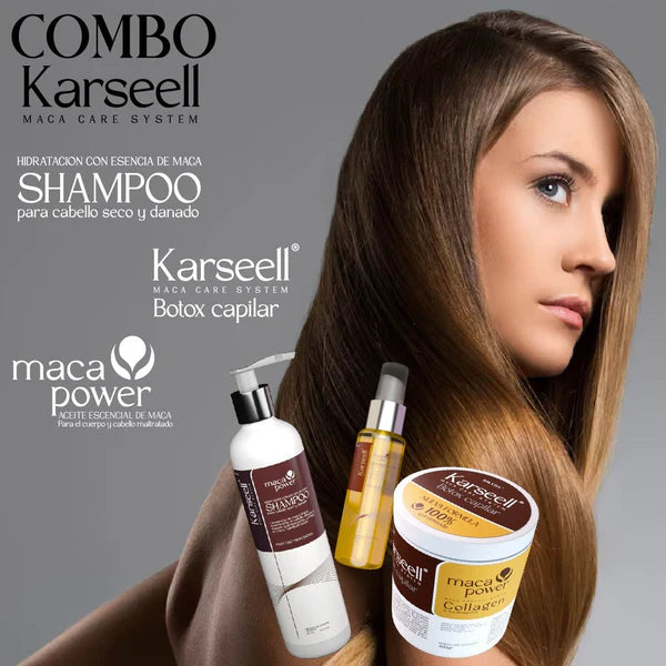 Combo Karsell 3 Productos (Shampoo + Crema Capilar + Aceite de Argan)